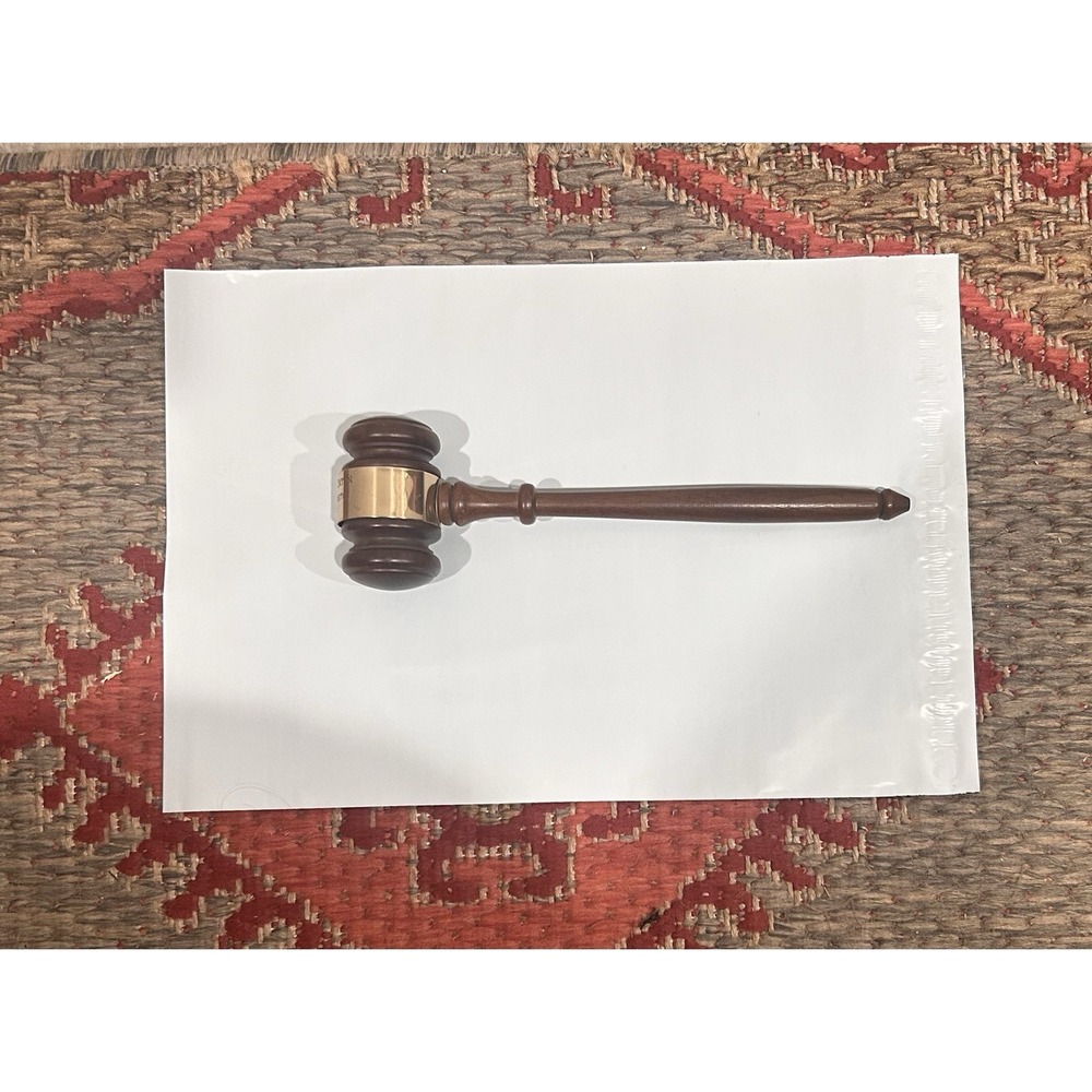 VINTAGE WOODEN GAVEL Scottish Rite Freemason Most Wise Master Custom Rose Croix